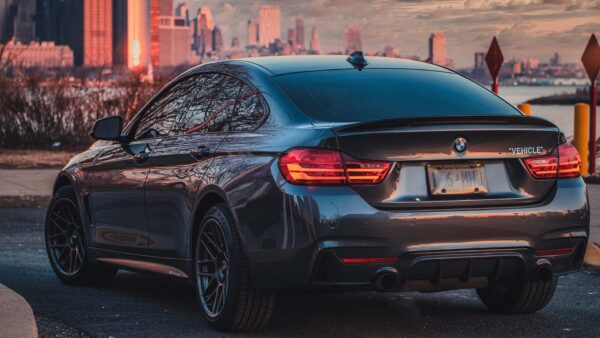 Black Bmw M3 Coupe on Road