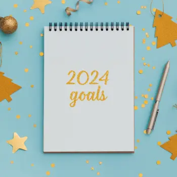 2024 goals notebook.