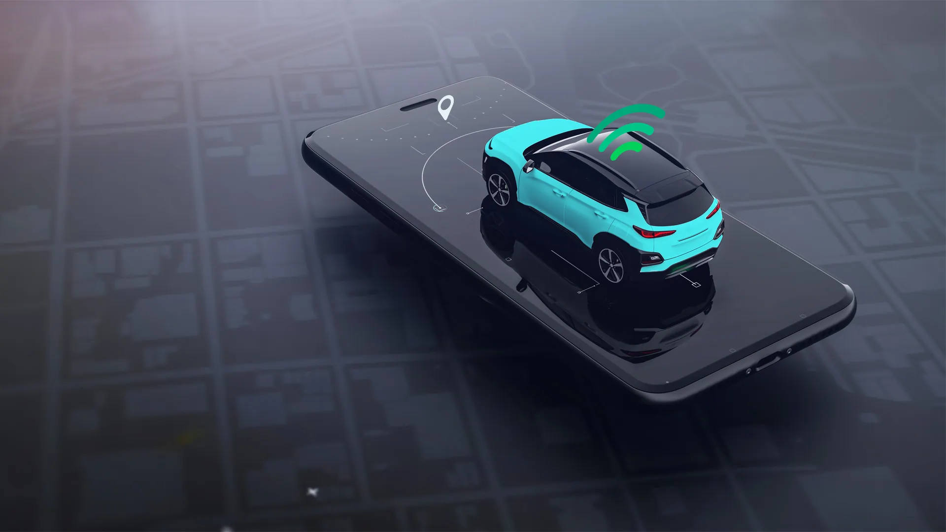 Tracking automobile telematics with a smartphone.