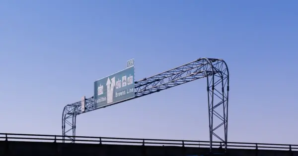 Highway sign in Ontario.