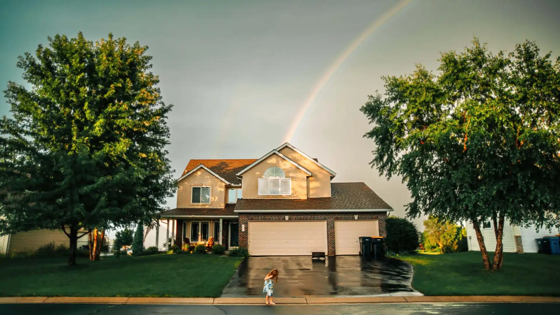 House after heavy rainfall.